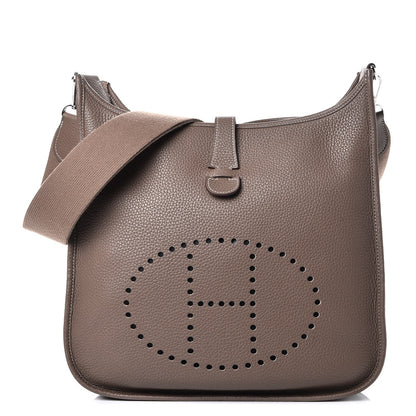 Hermes Taurillon Clemence Evelyne III GM Etoupe 1 of 7