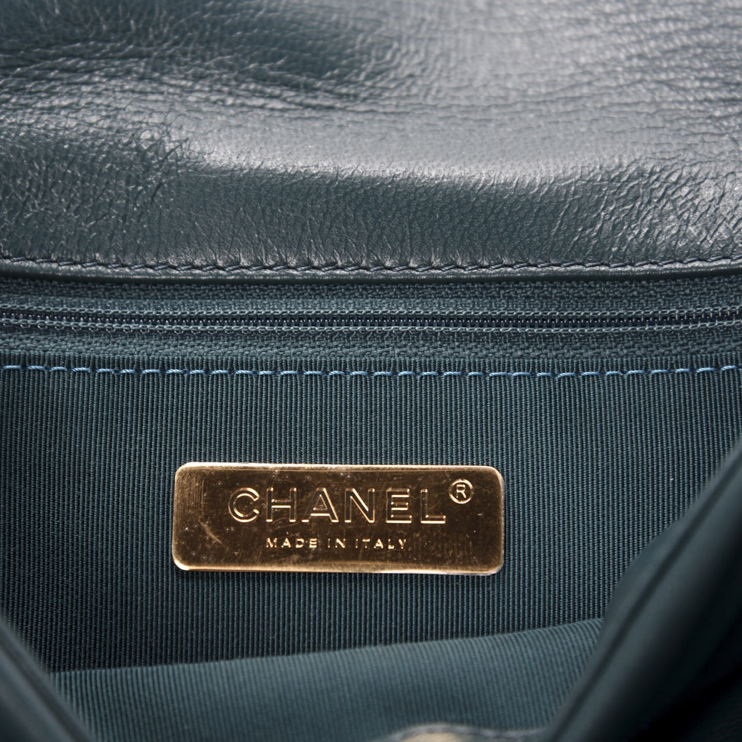 Lambskin Quilted Medium 19 Flap Green
