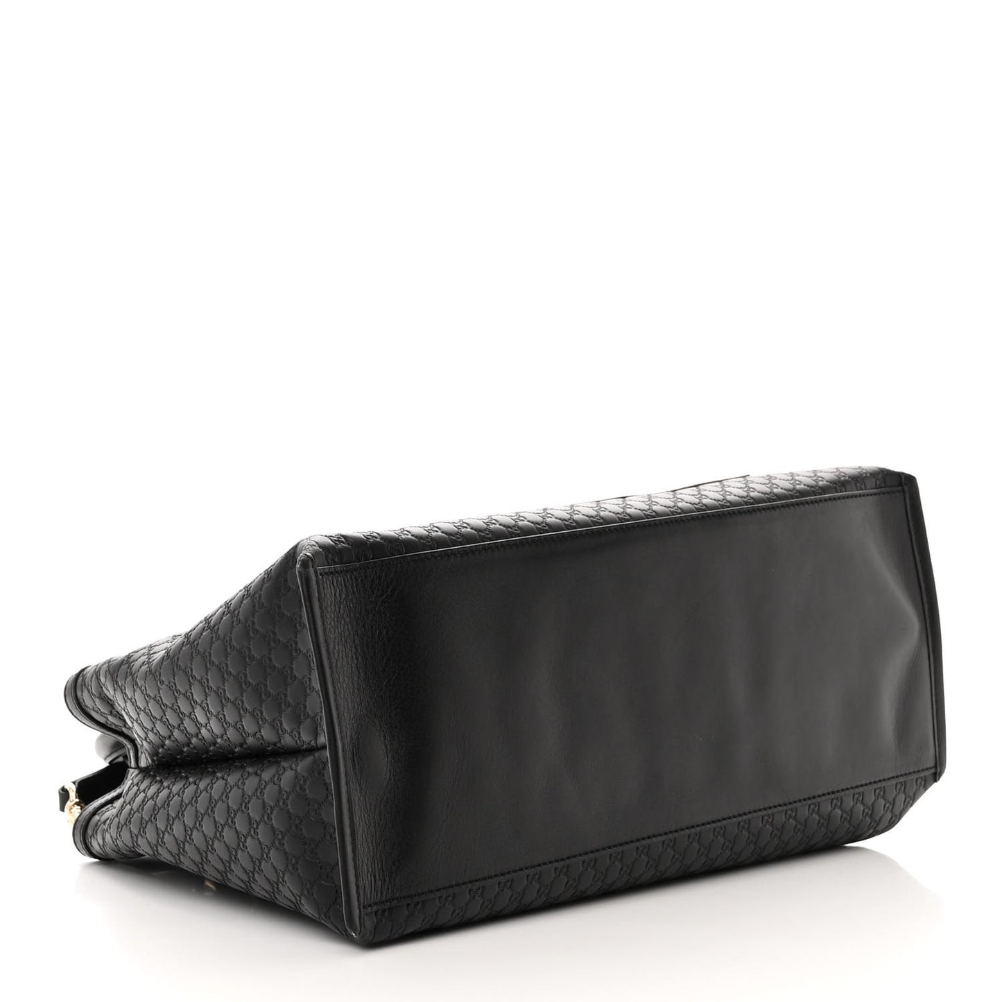 Soft Microguccissima Medium Tote Black