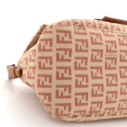 Fendi Zucchino Vitello Mini Mama Baguette Beige Bruciato Bois de Rose 9 of 11
