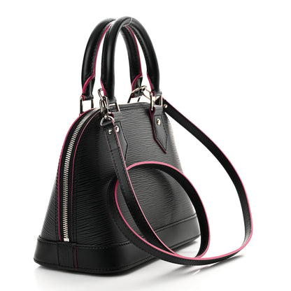 Louis Vuitton Epi Alma BB Black Hot Pink 3 of 12