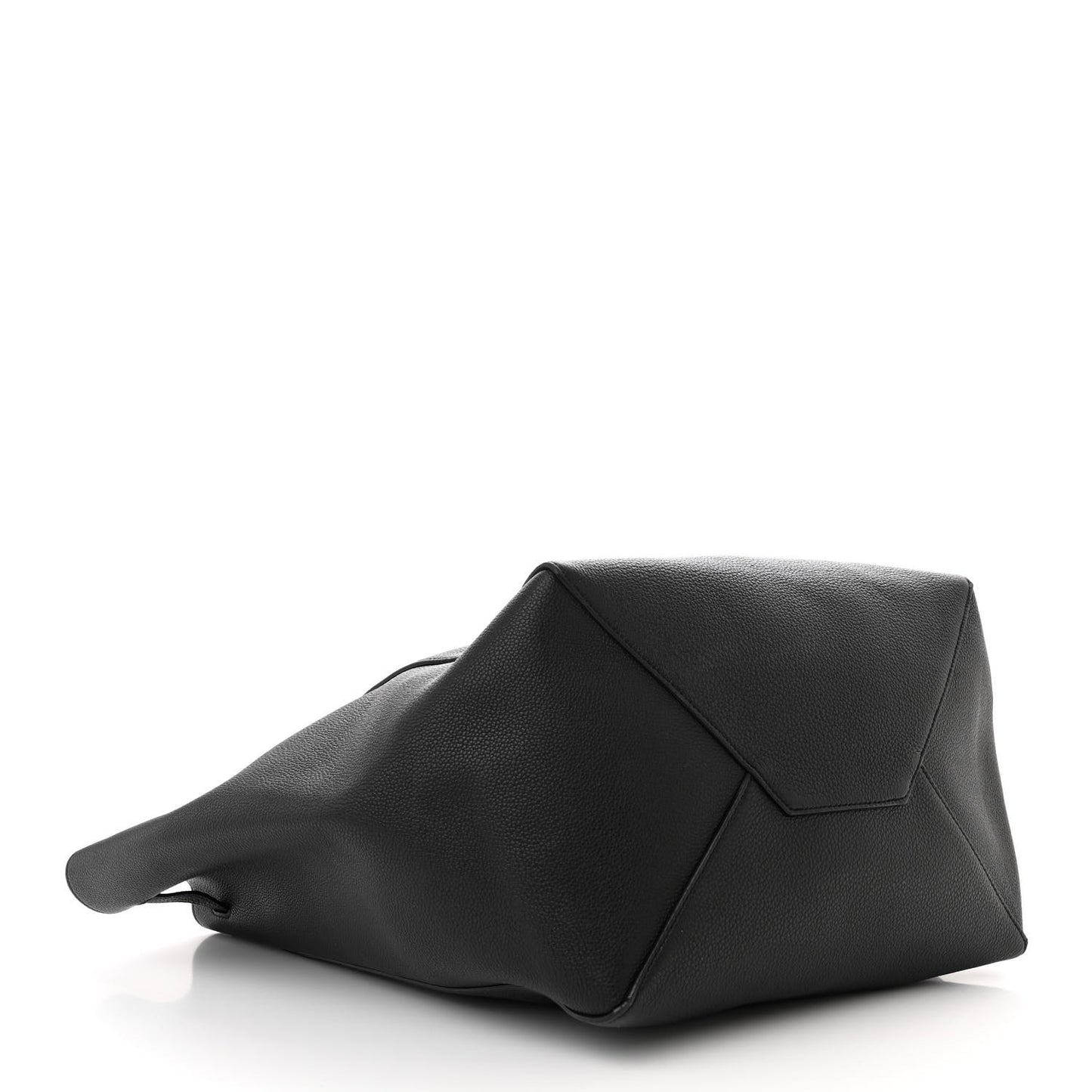 Soft Grained Calfskin Medium Belt Cabas Phantom Black