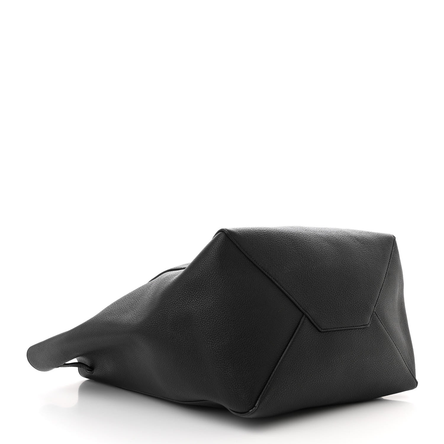 Celine Soft Grained Calfskin Medium Belt Cabas Phantom Black 4 of 10