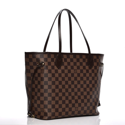 Louis Vuitton Damier Ebene Neo Neverfull MM Rose Ballerine 3 of 9