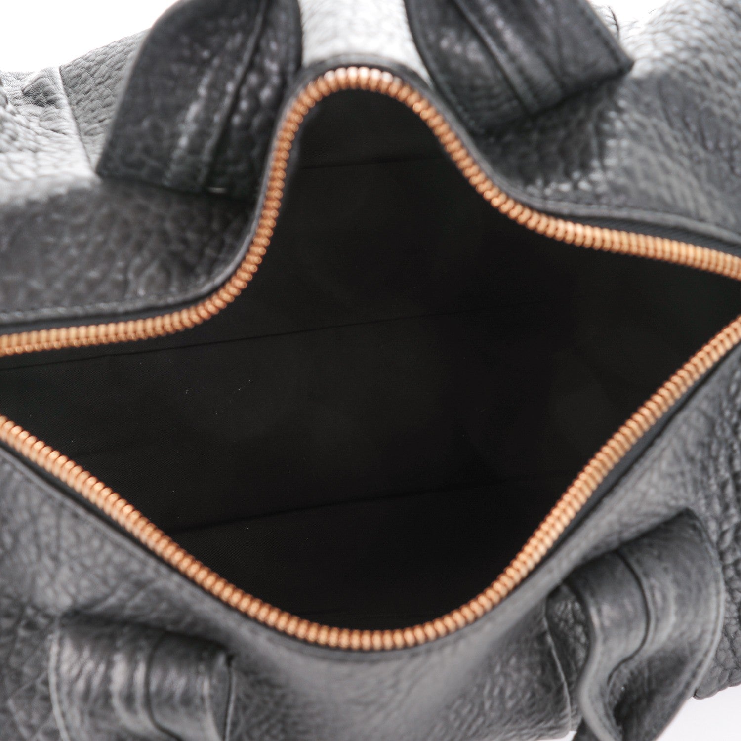 Alexander Wang Pebbled Lambskin Rocco Black Antique Brass Hardware 5 of 6