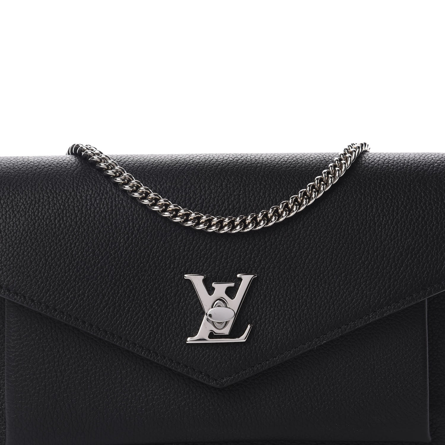 Louis Vuitton Soft Calfskin My Lockme Chain Bag BB Black 9 of 9