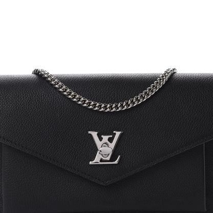 Louis Vuitton Soft Calfskin My Lockme Chain Bag BB Black 9 of 9