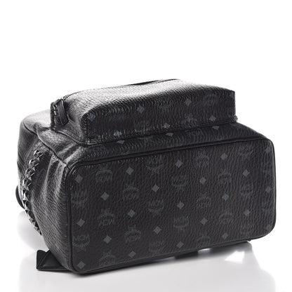 MCM Visetos Medium Side Studs Stark Backpack Black 4 of 10