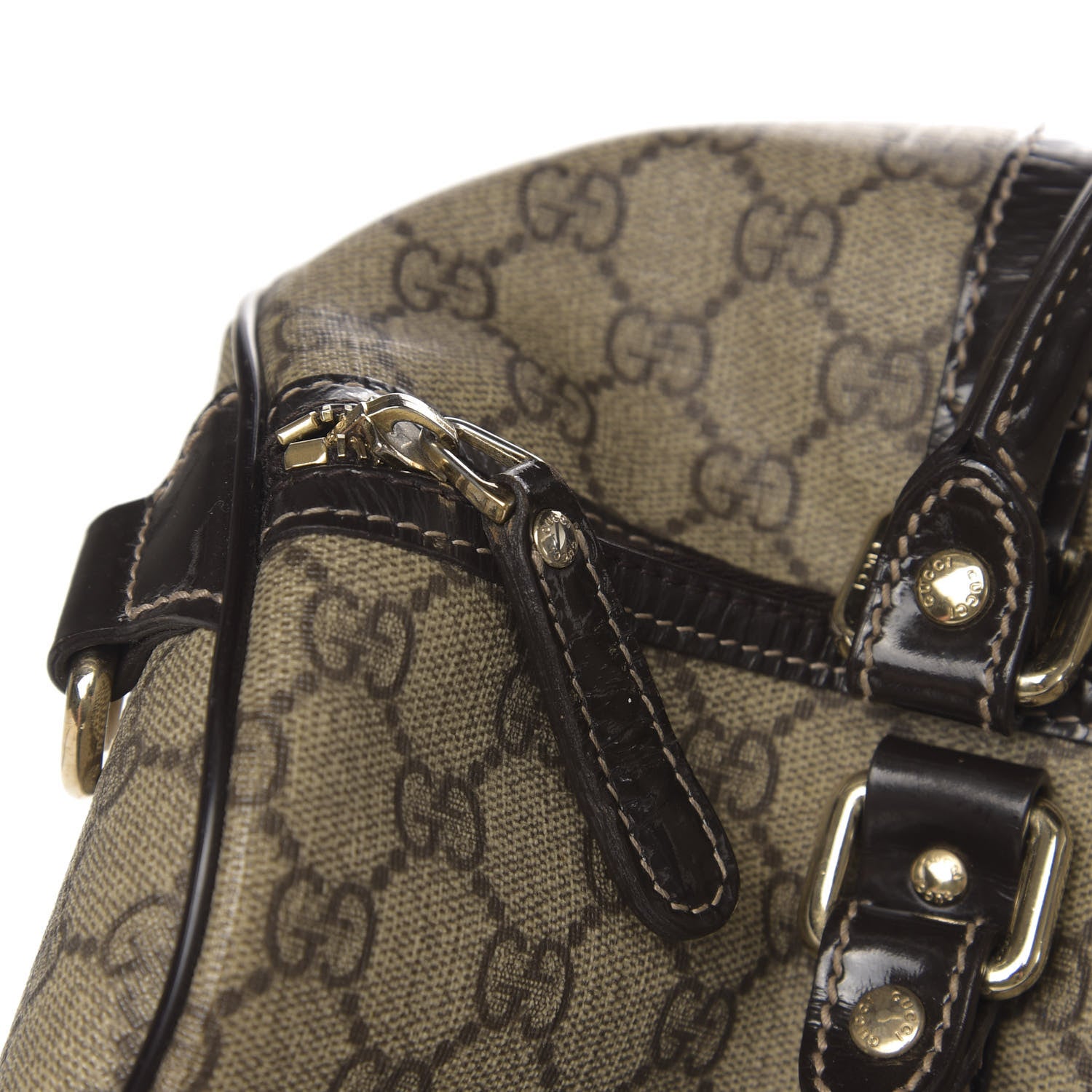 Gucci GG Plus Monogram Medium Joy Boston Dark Brown 10 of 13