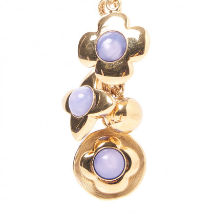 Louis Vuitton Tresor Bag Charm Purple Gold 5 of 6