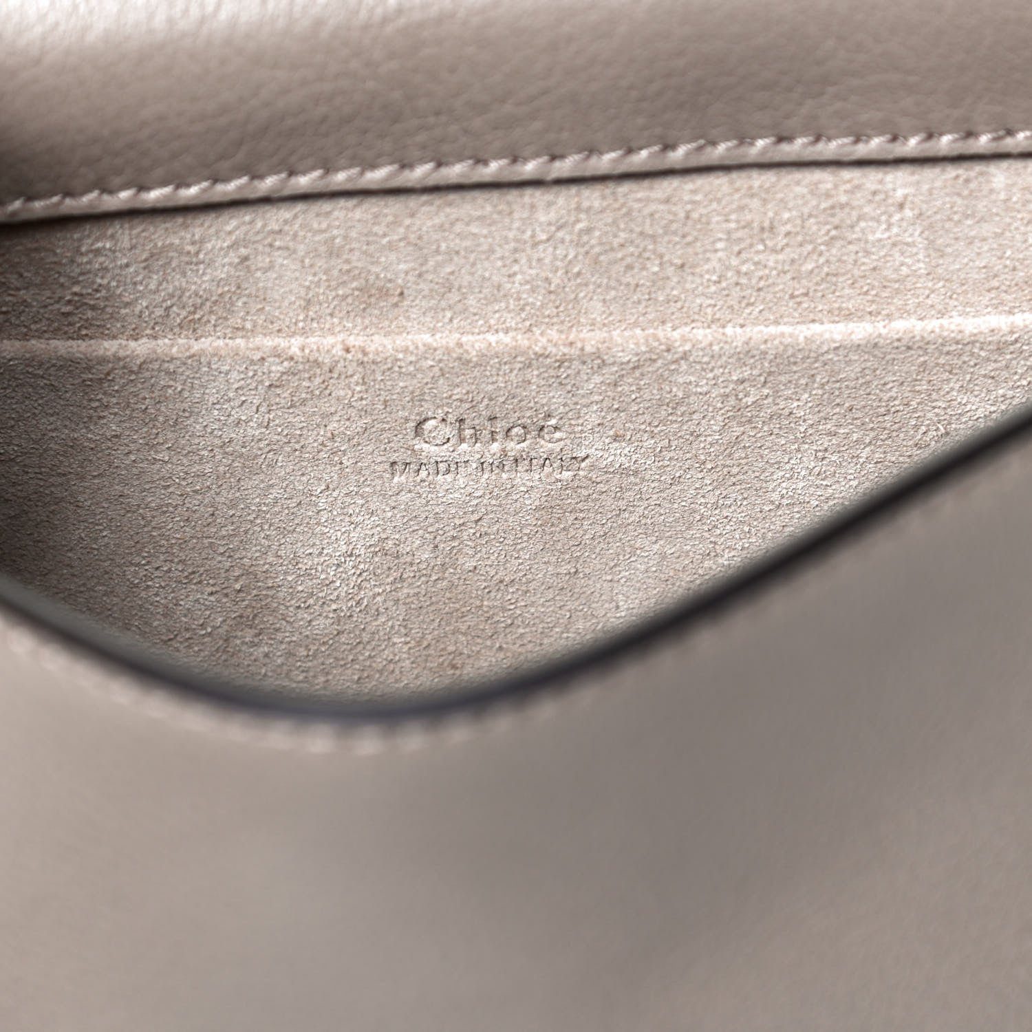 Chloe Calfskin Suede Small Nile Bracelet Bag Motty Grey 10 of 25
