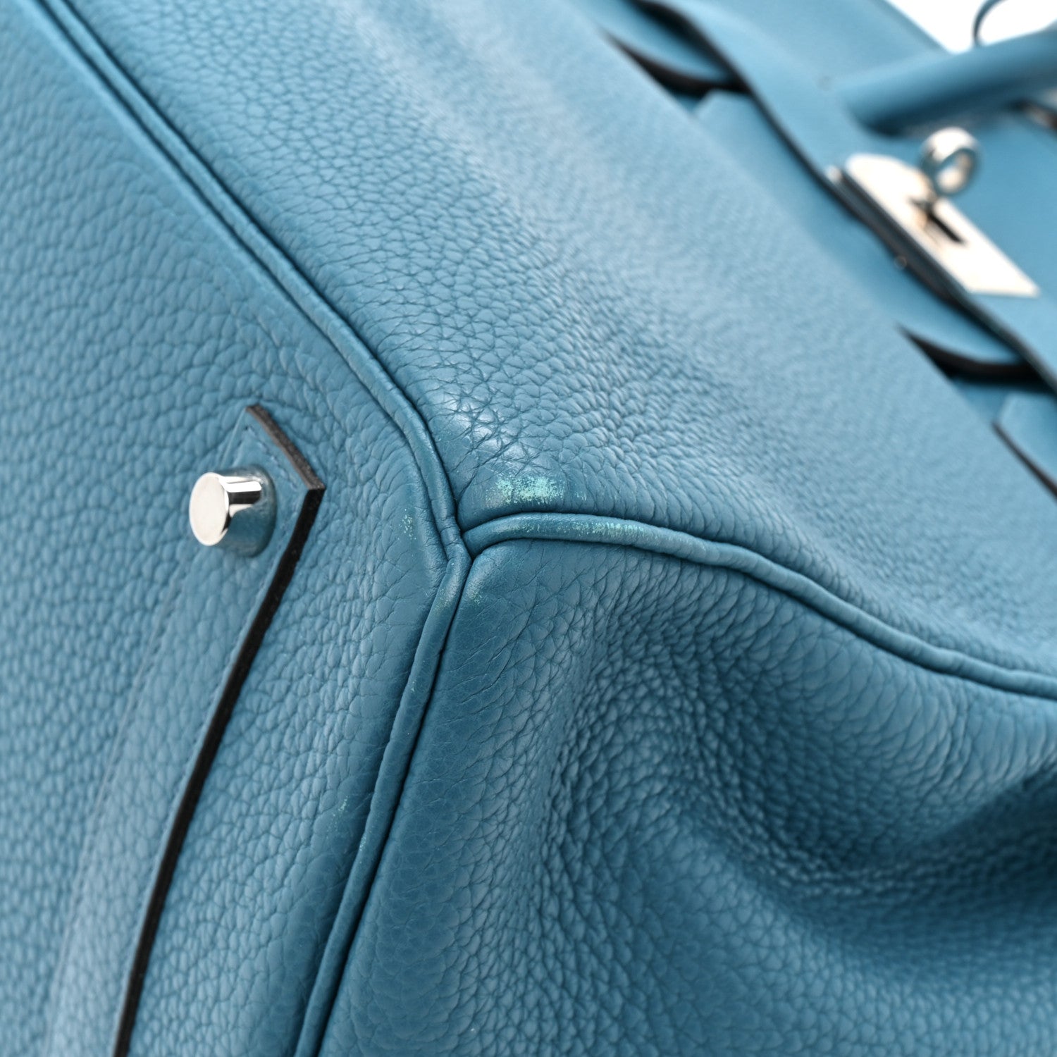 Hermes Taurillon Clemence BIRKIN 35 Bleu de Galice 9 of 12