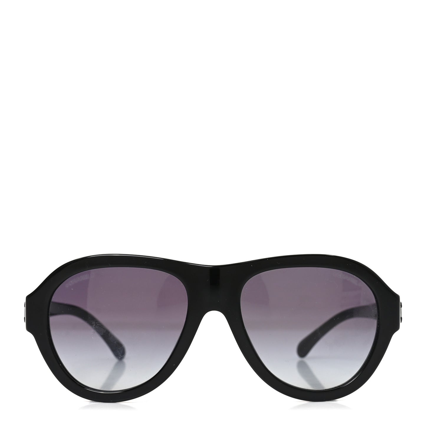 Acetate Strass Pilot Sunglasses 5467-B Black