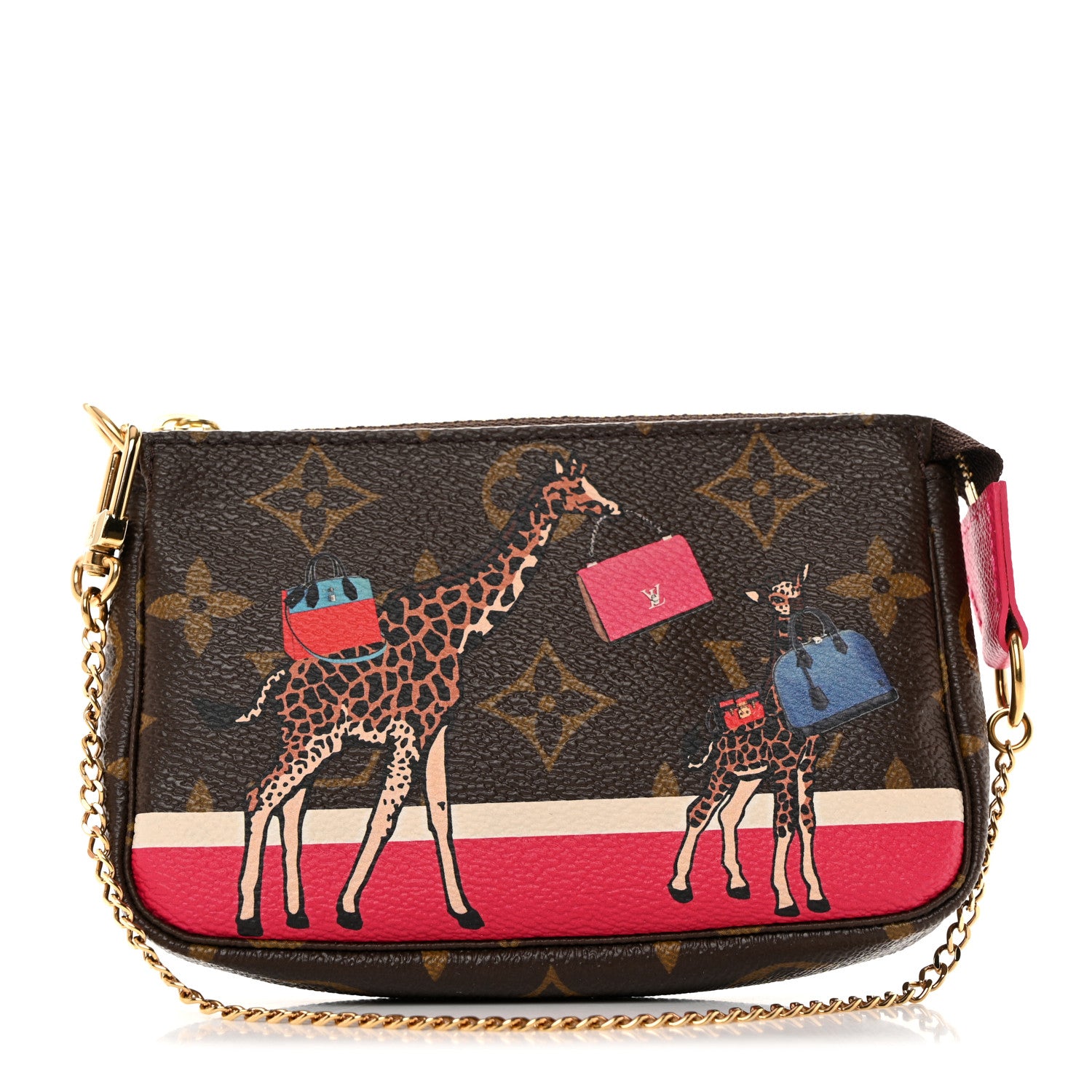 Louis Vuitton Monogram 2017 Christmas Animation Mini Pochette Accessories 1 of 8