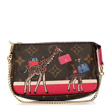 Louis Vuitton Monogram 2017 Christmas Animation Mini Pochette Accessories 1 of 8