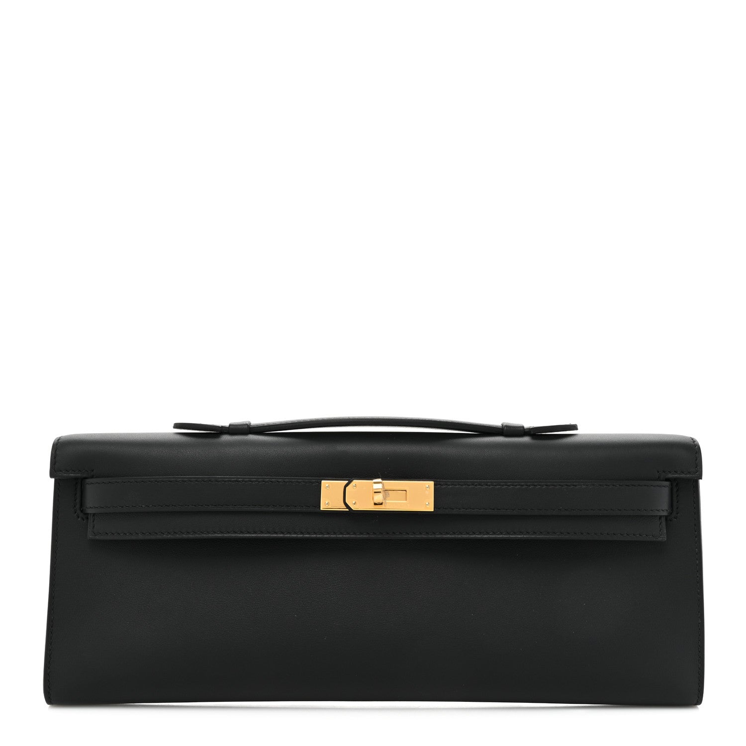 Hermes Swift Kelly Cut Clutch Pochette Black 1 of 14