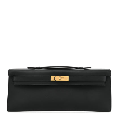 Hermes Swift Kelly Cut Clutch Pochette Black 1 of 14