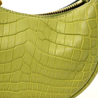 Fendi Crocodile Nano Fendigraphy Hobo Charm Wasabi 7 of 10