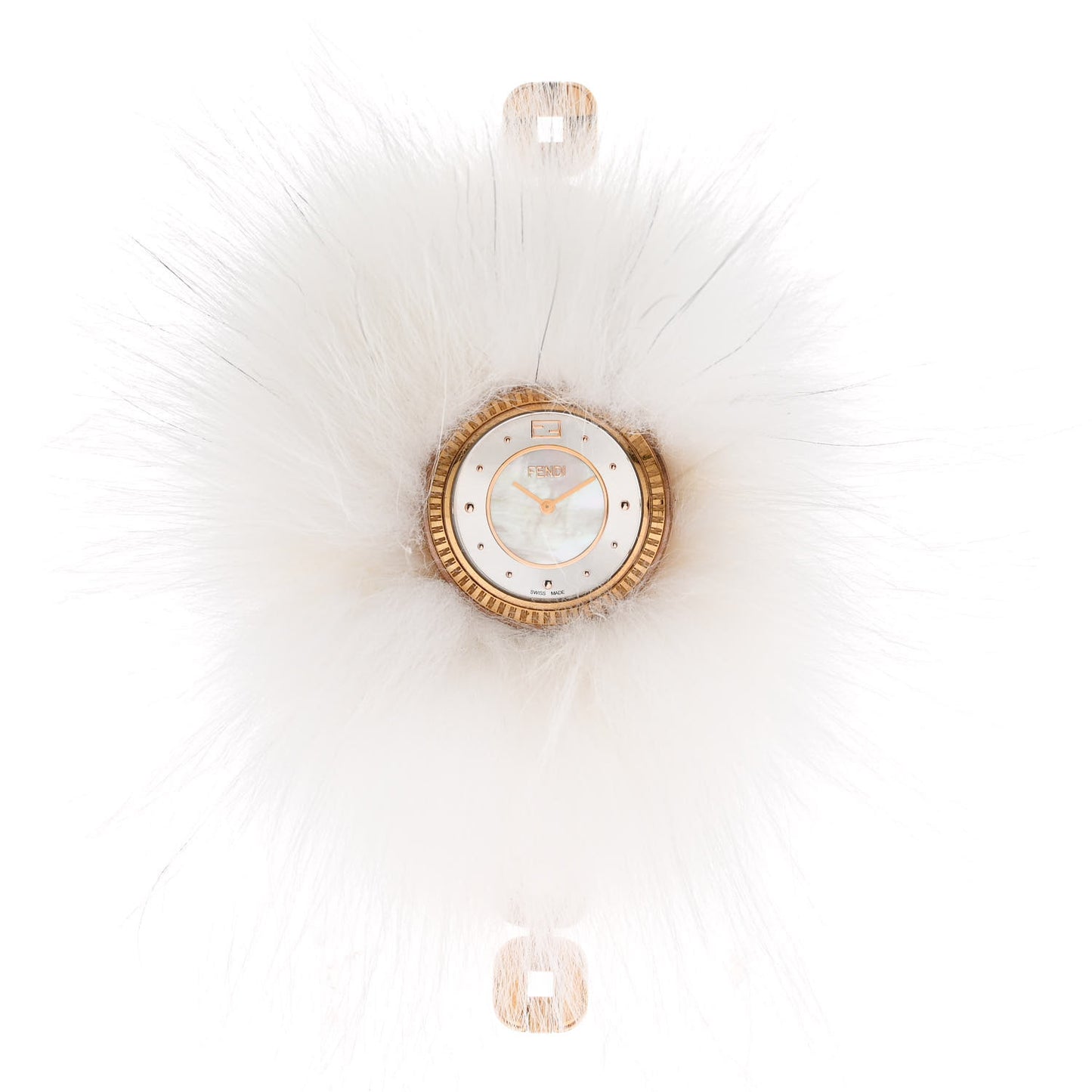 Stainless Steel Fur Mother of Pearl 36mm 35000M Fendi My Way Quartz Watch