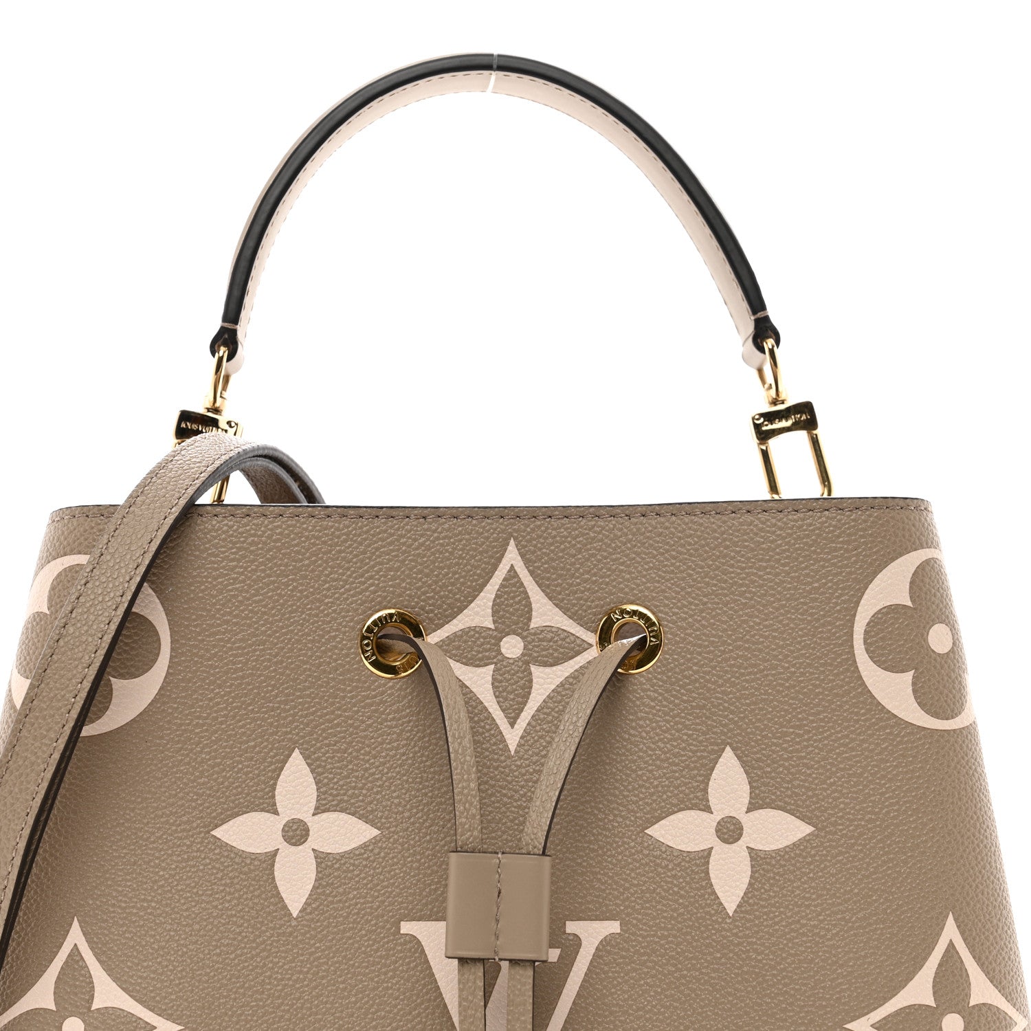 Louis Vuitton Empreinte Monogram Giant Neonoe MM Tourterelle Creme 5 of 9