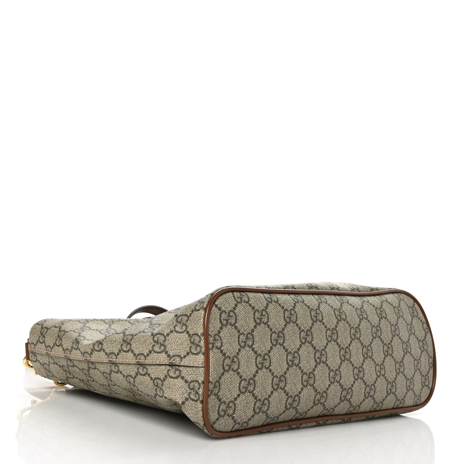 Gucci Soft GG Supreme Monogram Small Crossbody Tote Beige Cuir 4 of 7