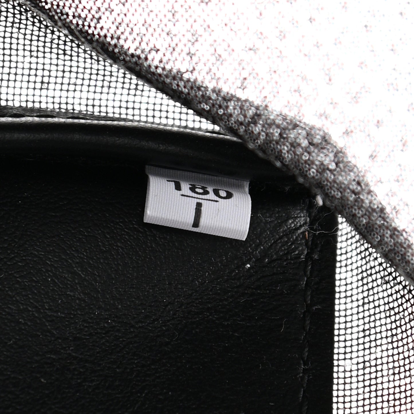 Sequin Mesh Tote Bag Black