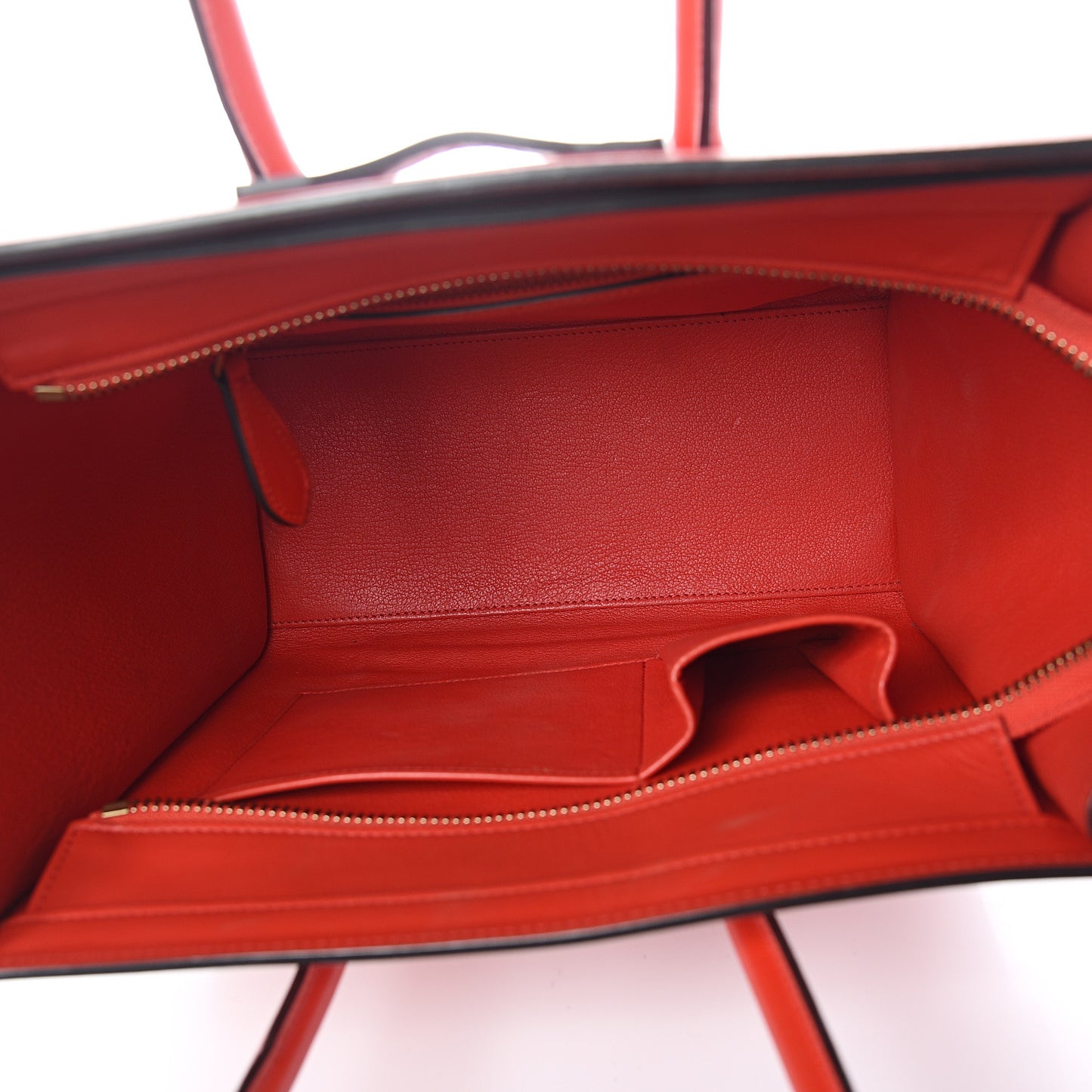 Smooth Calfskin Micro Luggage Vermillion