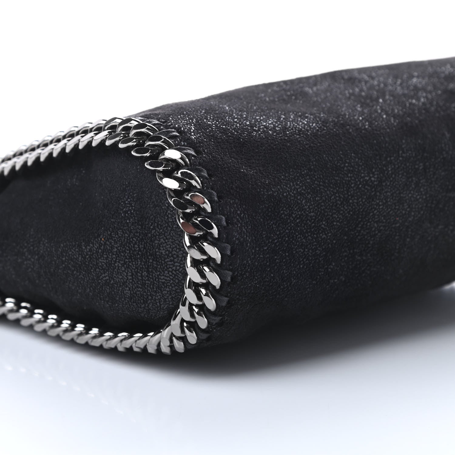 Stella McCartney Shaggy Deer Mini Falabella Fold Over Tote Black 11 of 12