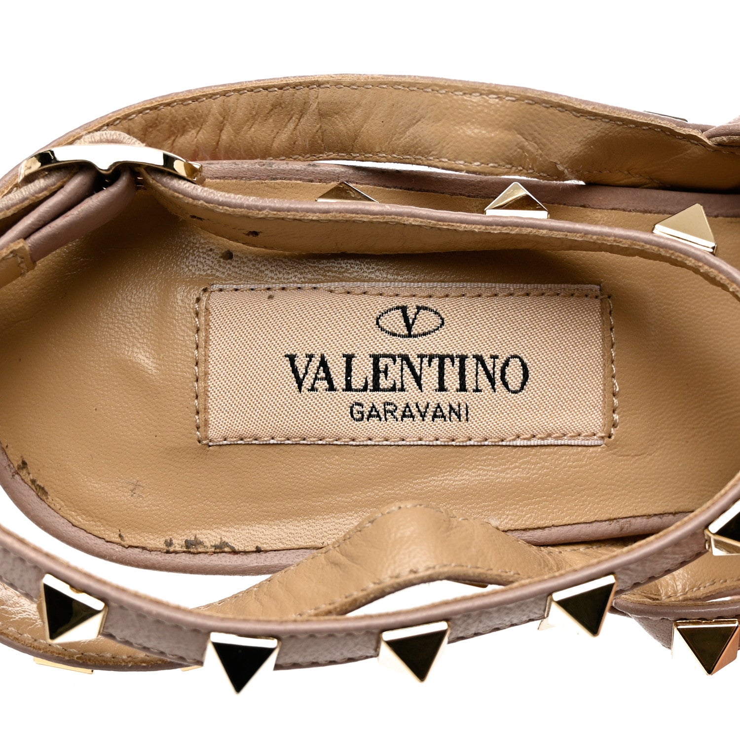 Valentino Garavani Patent Nappa Rockstud Ankle Strap 100mm Pumps 37 Pink Poudre 6 of 9