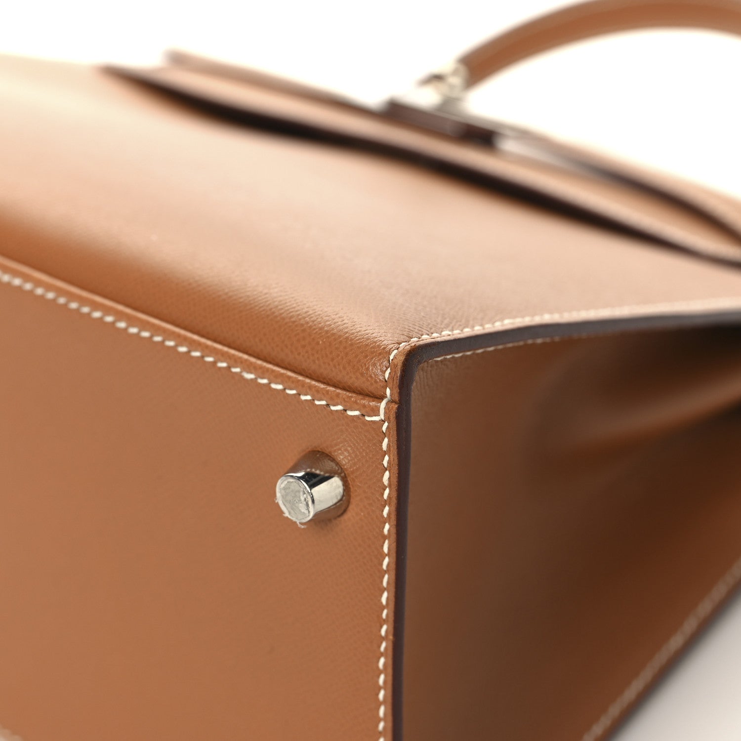 Hermes Madame Calfskin Kelly Sellier 28 Gold 10 of 15