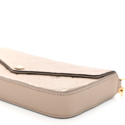 Louis Vuitton Empreinte Pochette Felicie Chain Wallet Tourterelle 9 of 9