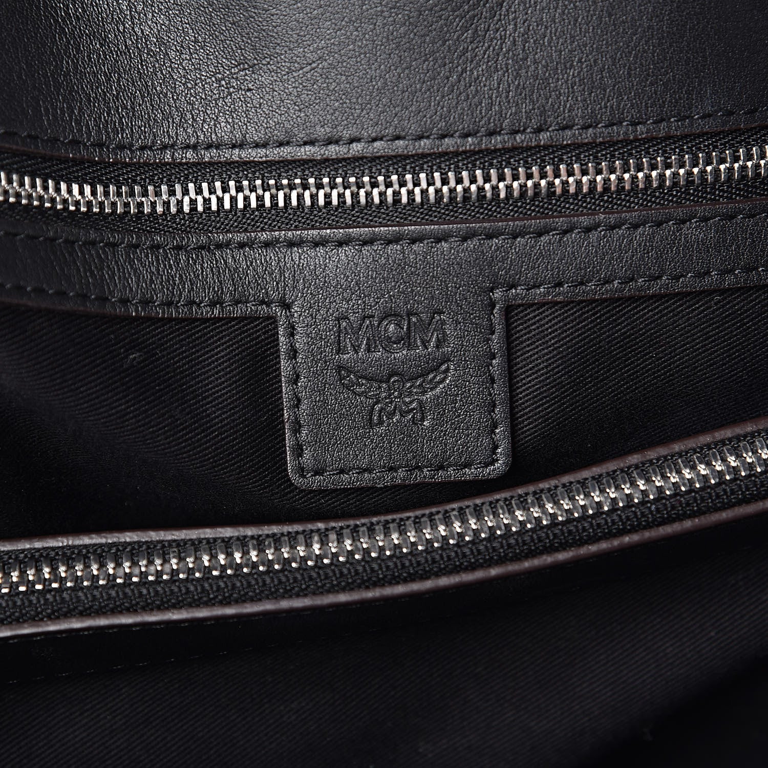 MCM Visetos Large Tote Black 6 of 15