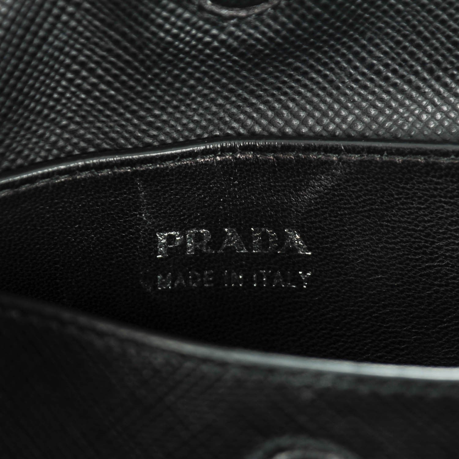 Prada Saffiano Cuir Medium Double Handle Tote Black 7 of 8