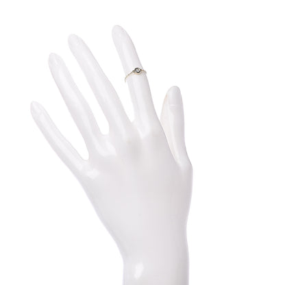 Tiffany 18K Yellow Gold Diamond .07ct Elsa Peretti Diamonds By The Yard Ring 45 3.5 2 of 5