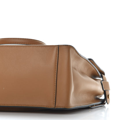 Fendi Vitello Grace Suede Flip Tote Nocciola Marrone 5 of 9