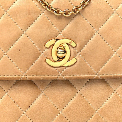 Chanel Lambskin Quilted Mini Flap Beige 7 of 17