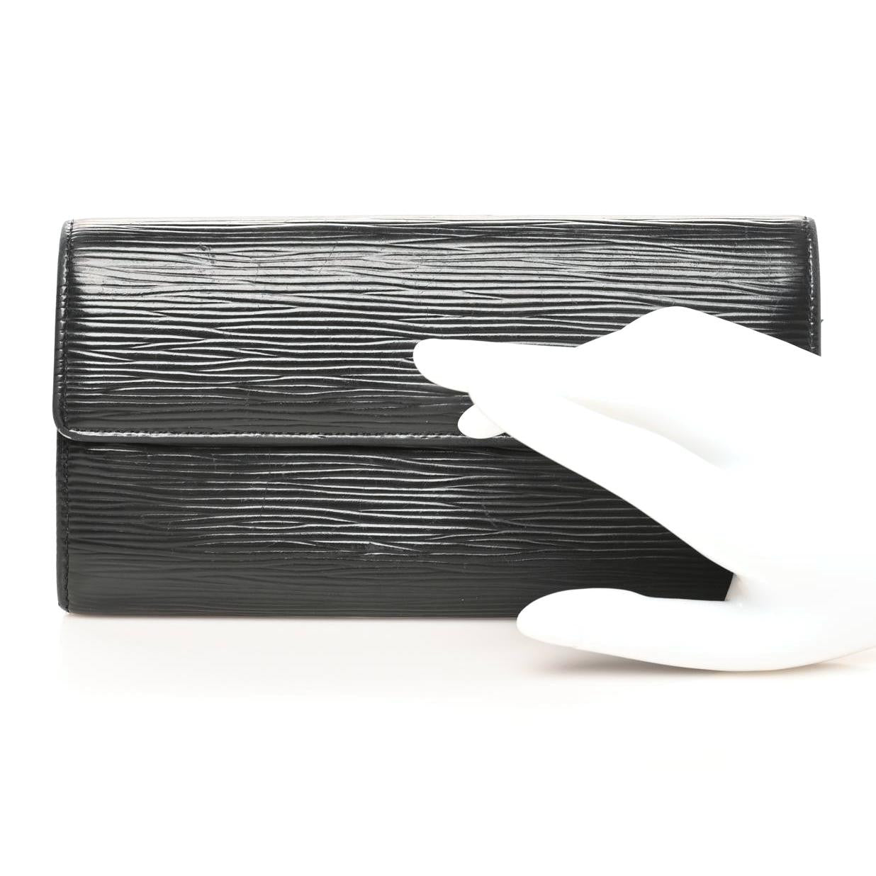 Louis Vuitton Epi Sarah Wallet Black 4 of 6