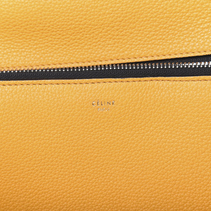 Celine Drummed Calfskin Medium Edge Shoulder Bag Ocre 6 of 13