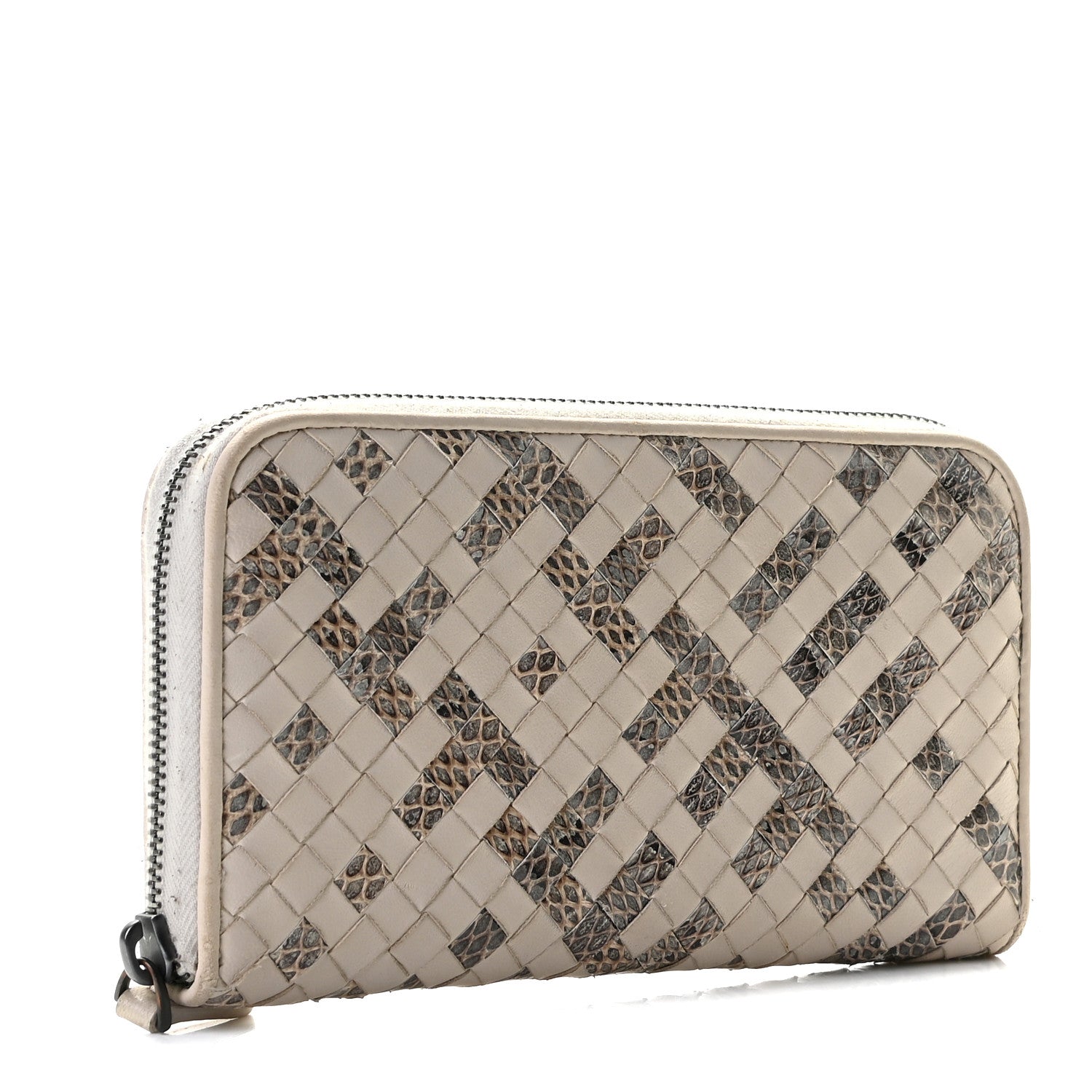 Bottega Veneta Nappa Intrecciato Ayers Zip Around Wallet 2 of 7