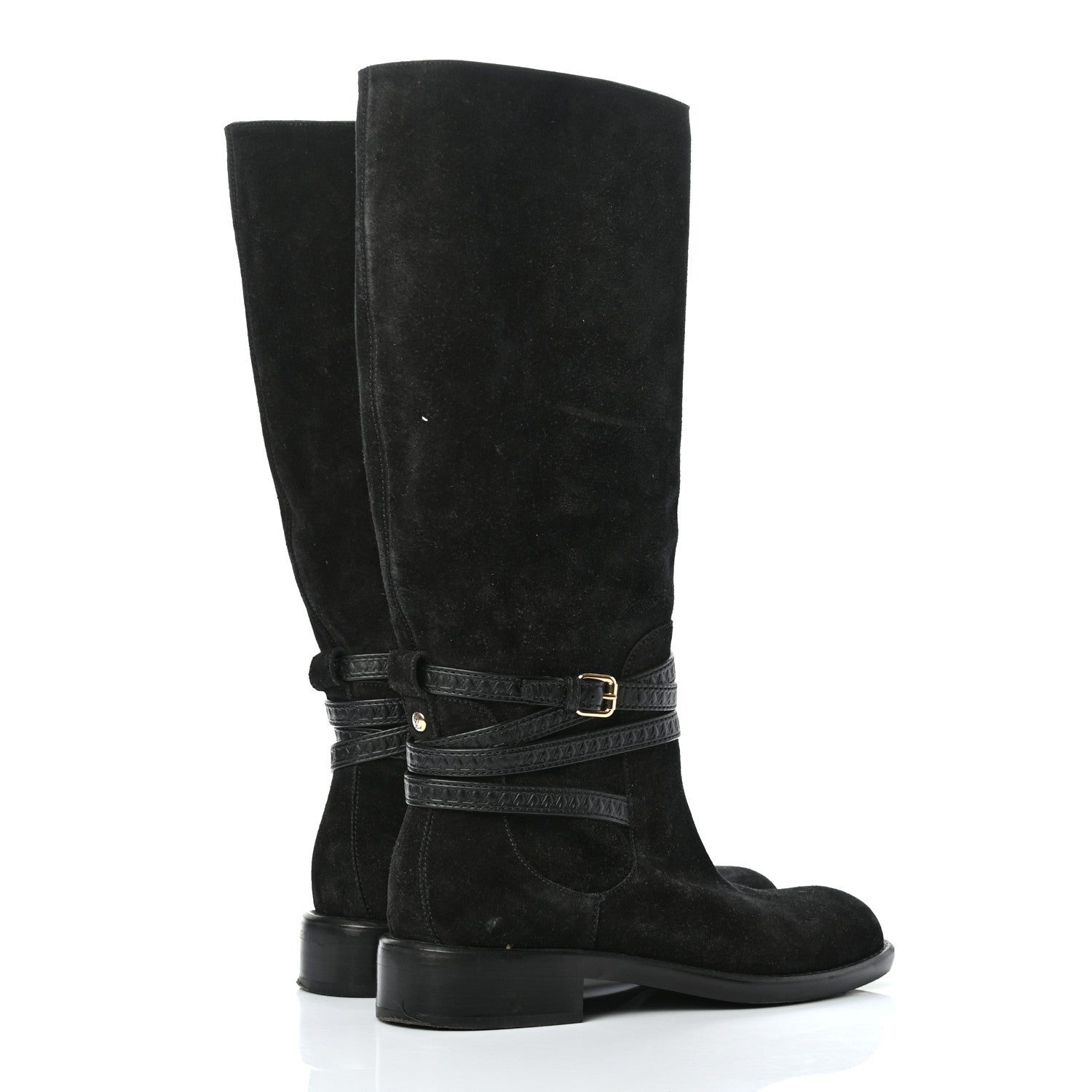 Louis Vuitton Suede Crossroads High Boot 38.5 Black 4 of 11