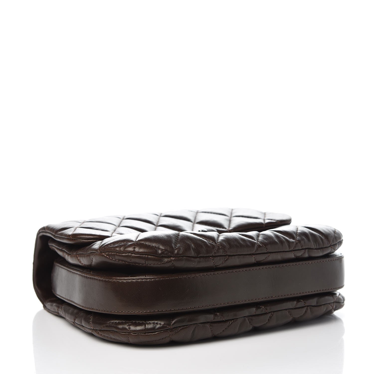 Chanel Lambskin Quilted 3 Large Flap Brown 4 of 8