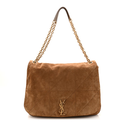 Saint Laurent Suede Matelasse Monogram Large Jamie 4.3 Snuff 1 of 12