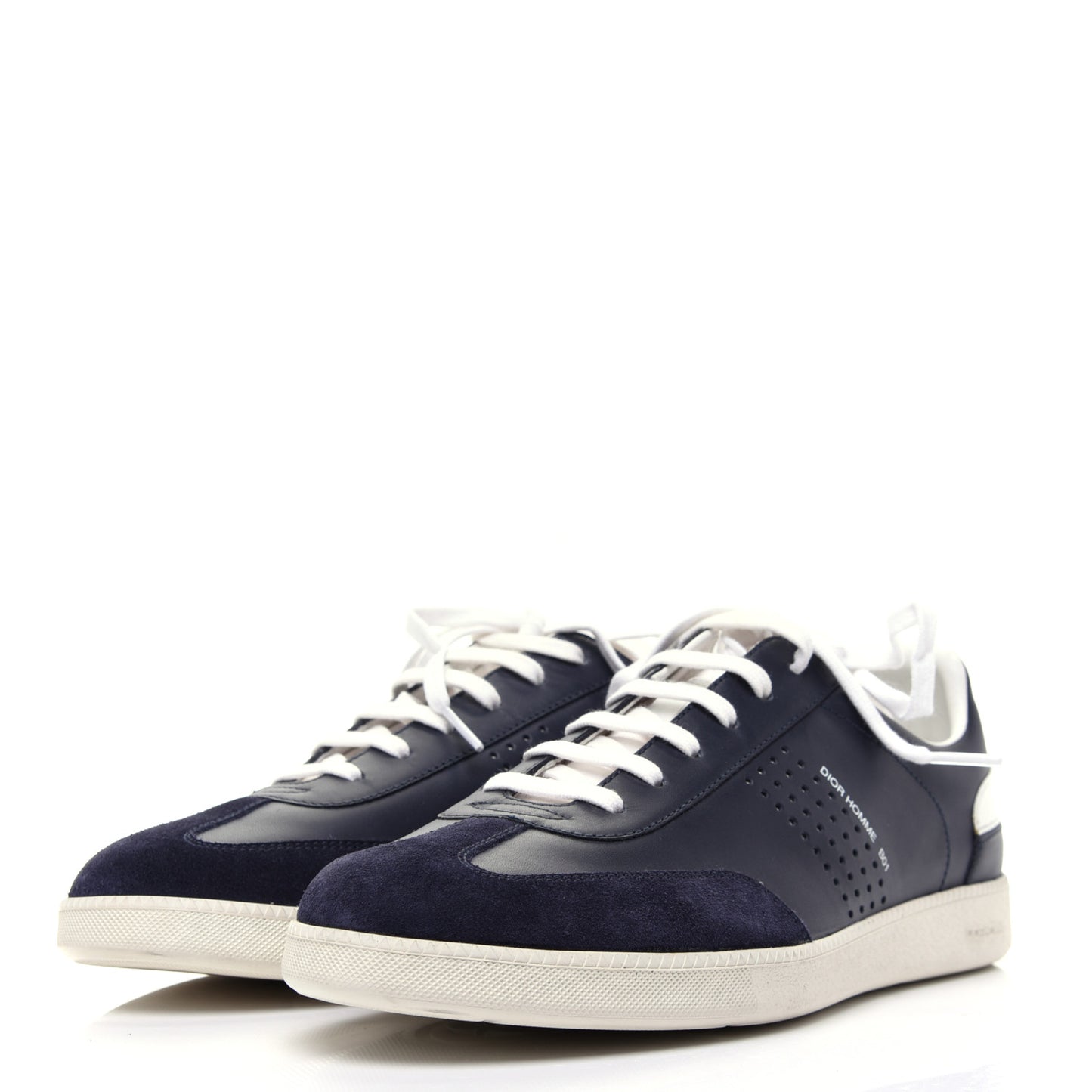 Homme Smooth Calfskin Suede Mens B01 Sneakers 39 Blue White