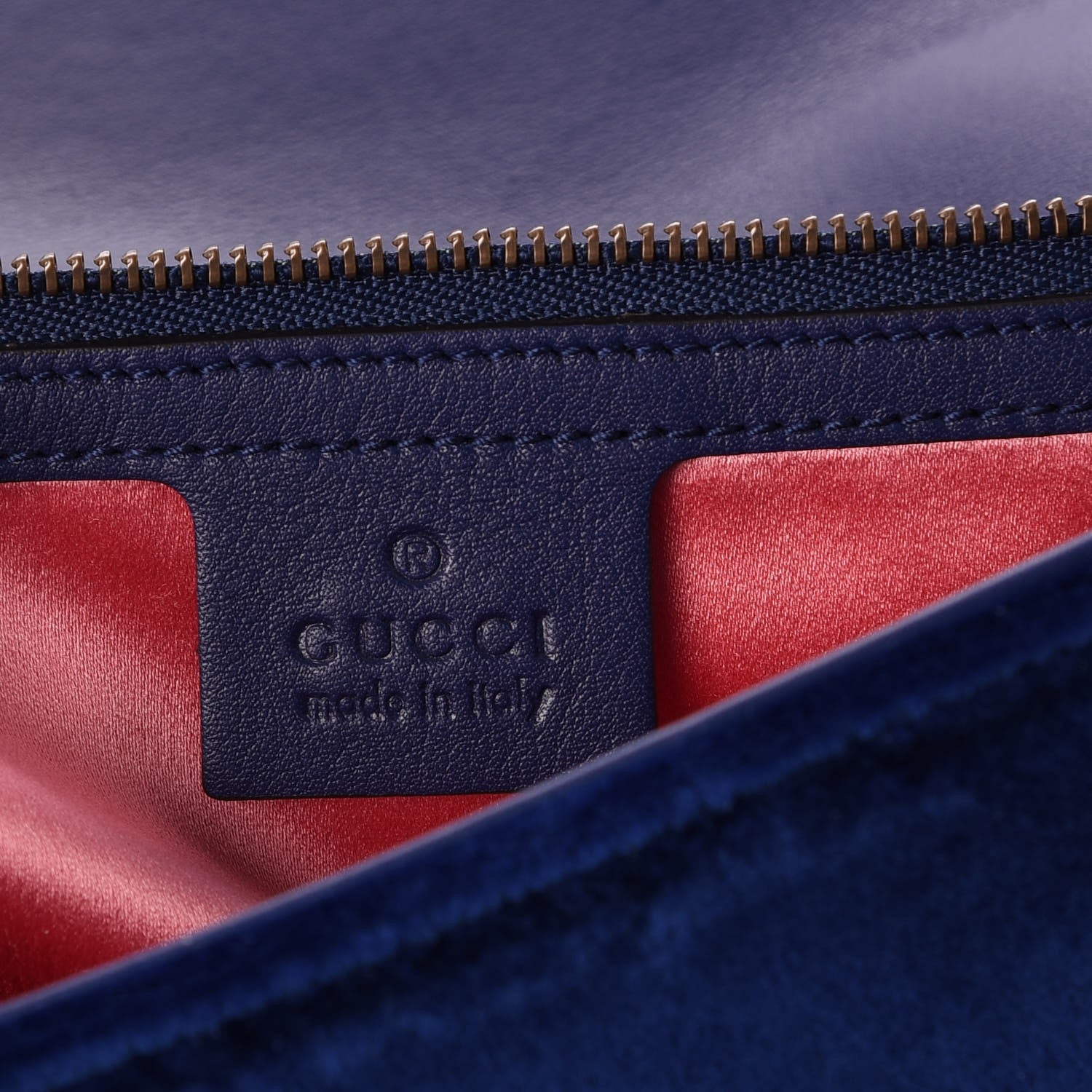 Gucci Velvet Matelasse Medium GG Marmont Shoulder Bag Cobalt Blue 5 of 8