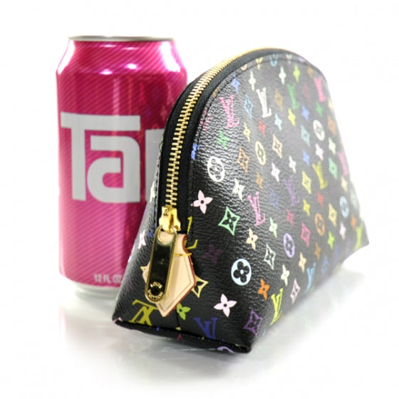 Louis Vuitton Monogram Multicolor Cosmetic Pouch Black Grenade 3 of 8