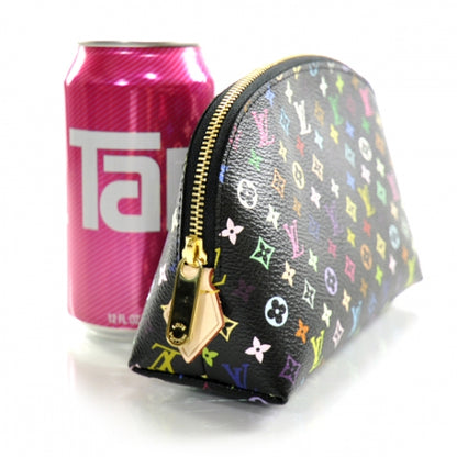 Louis Vuitton Monogram Multicolor Cosmetic Pouch Black Grenade 3 of 8