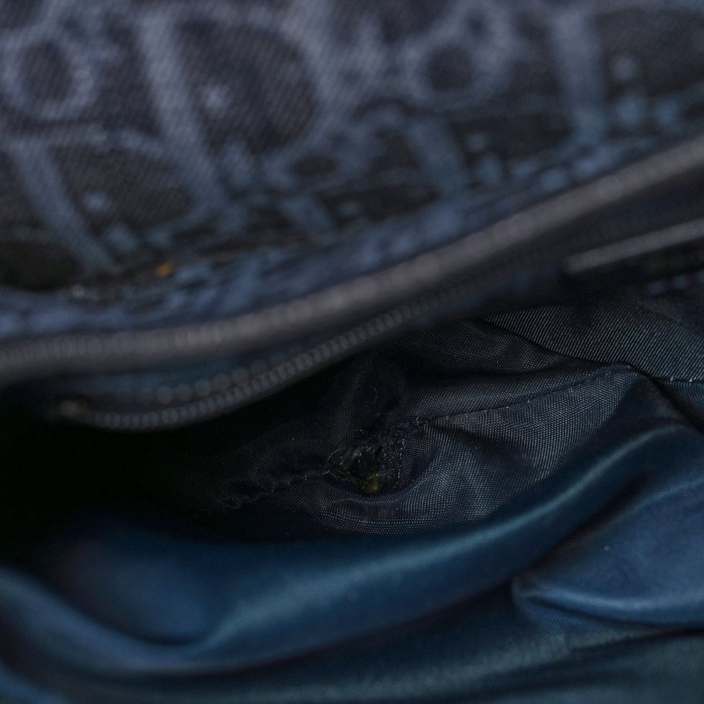 Denim Monogram Flight Saddle Bag