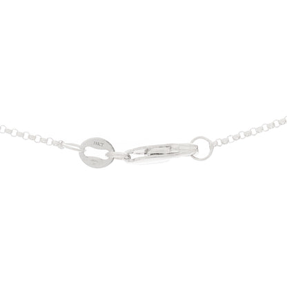 Roberto Coin 18K White Gold Diamond Small Princess Open Flower Pendant Necklace 4 of 6