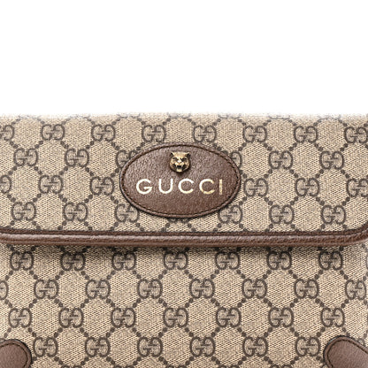 Gucci GG Supreme Monogram Neo Vintage Web Belt Bag Brown 8 of 10