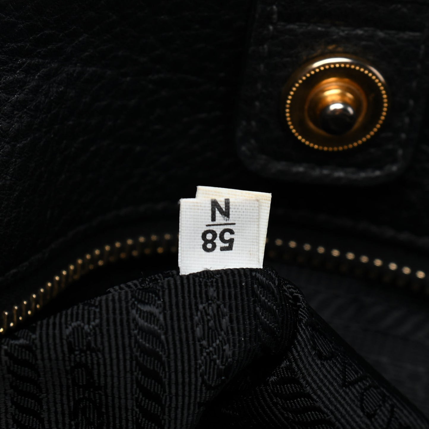 Tessuto Nylon Saffiano Tote Black